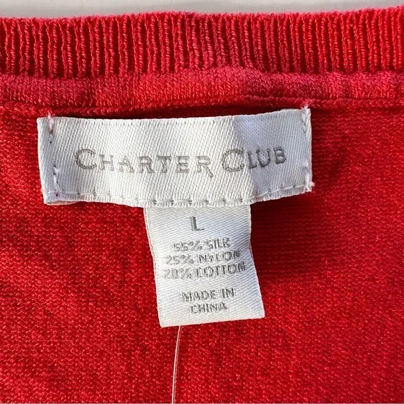 Charter Club tank top with crew neck, loose fitting, silk/cotton knit blend - Picture 8 of 10